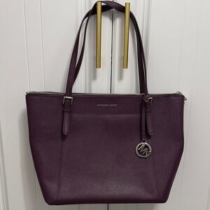 Michael Kors Deep Purple Tote Bag
